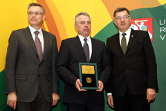 Algirdas Butkevičius (til højre), Jonas Liubertas, Robertas Dargis - Formand for Lithuanian Confederation of Industrialists
